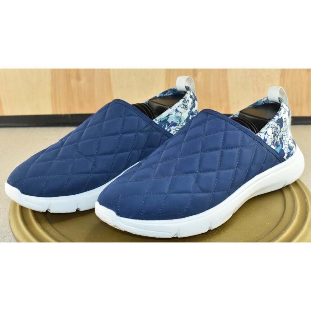 Vera Bradley VB Cloud Convertible Women Shoes Size 10 Navy Floral Slip On Tennis